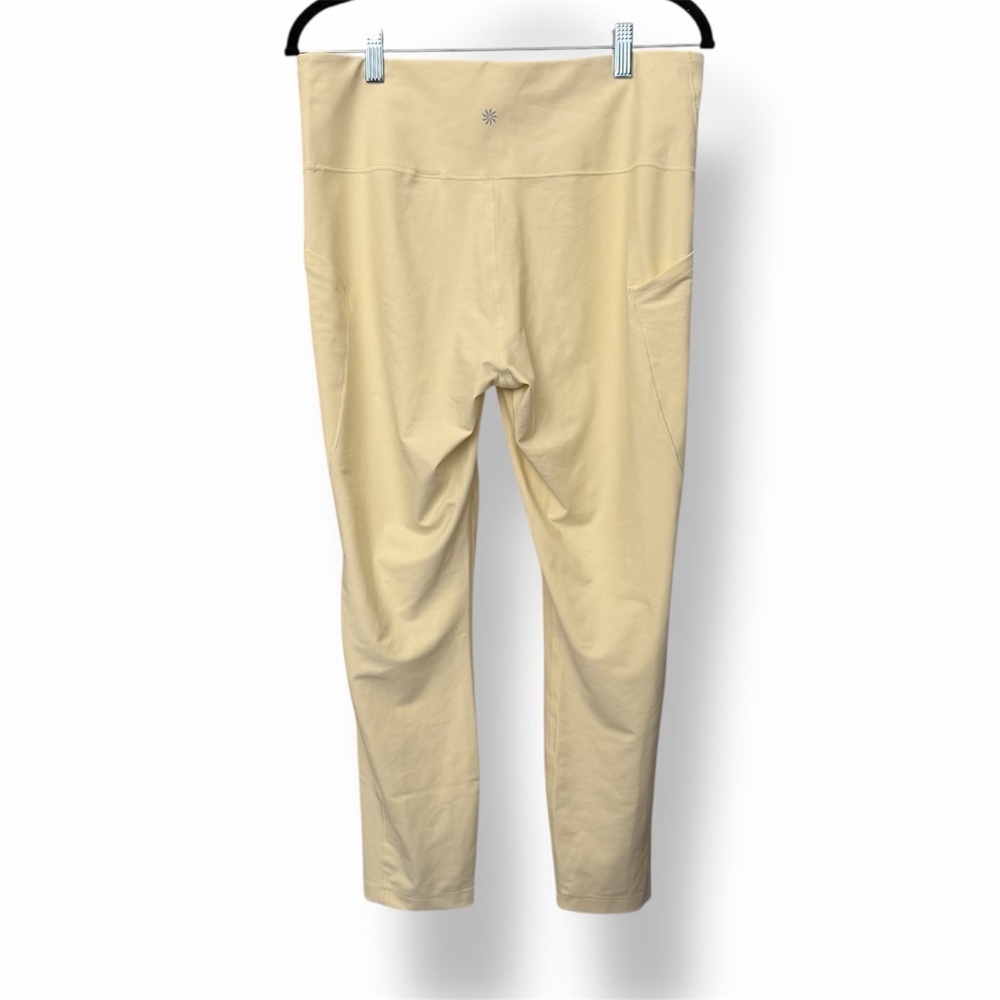 Athleta Interval Stash 7/8 Tight Leggings Butter Yellow - Picture 3 of 5